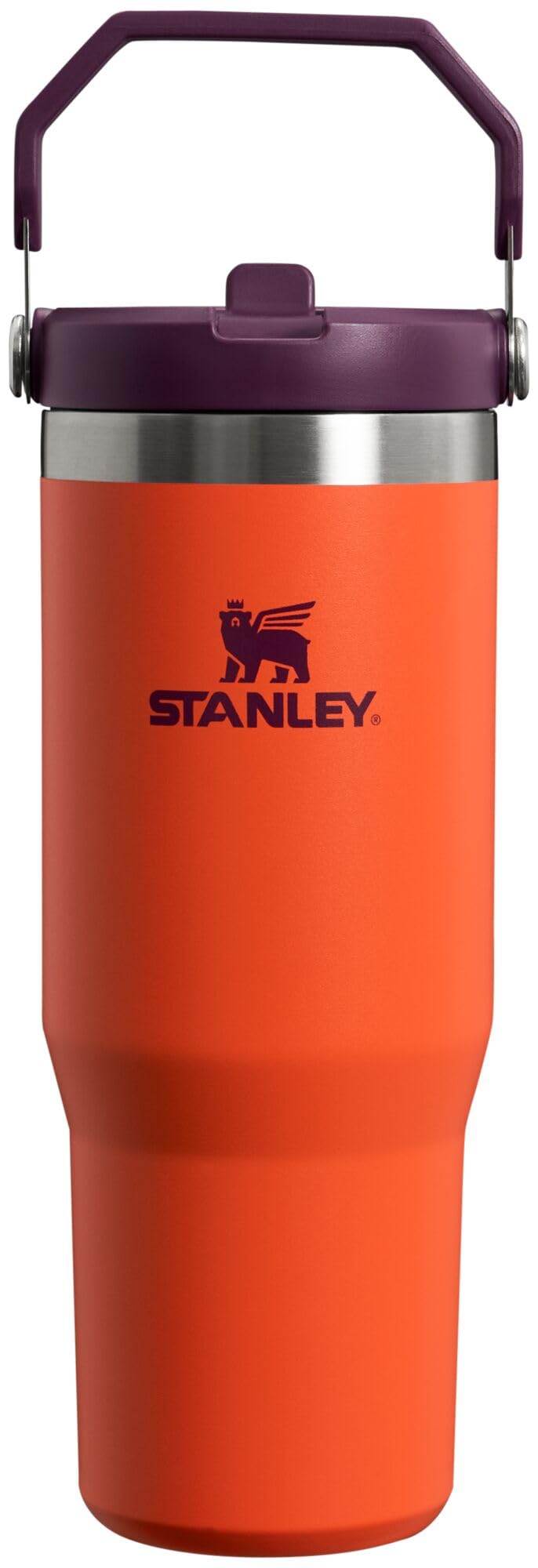 STANLEY IceFlow 2.0 Flip Straw Tumbler with Handle 30 oz | Twist On Lid and Flip Up Straw | Leak Resistant Water Bottle | Insulated Stainless Steel | BPA-Free | Twilight