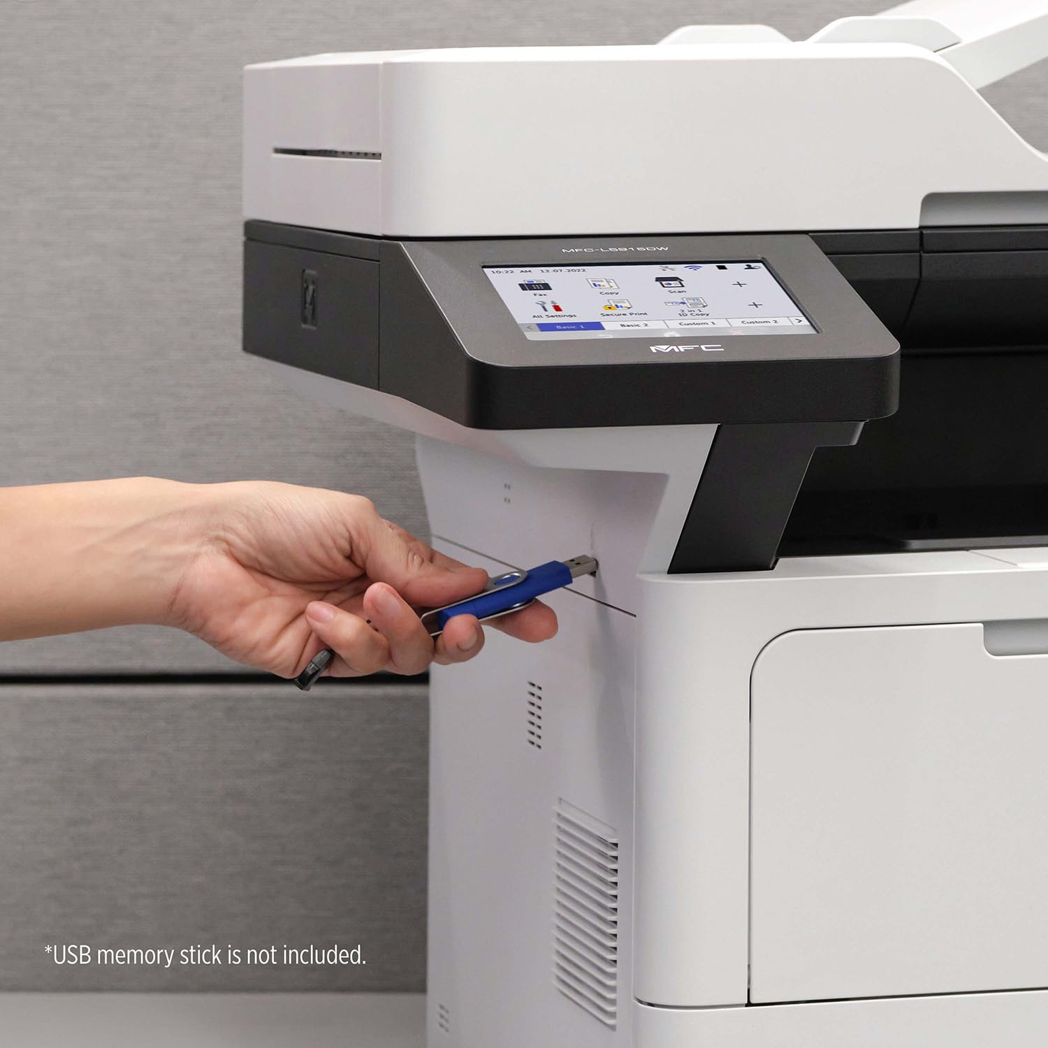 Brother Professional Laser Printer All-in-One with Scanner and Copier, High-Speed 50 ppm Monochrome Printing, Wireless Network Ready, Dual-Band WiFi, Auto 2-Sided Print (MFC-L5915DW)