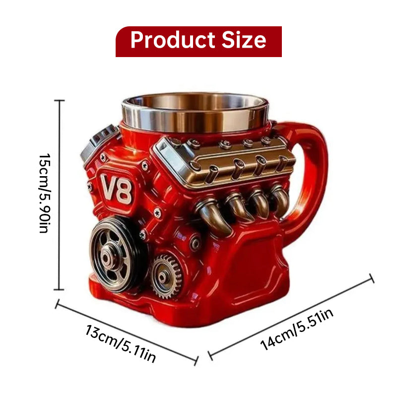 Engine Mug | Stainless Steel Coffee Cup