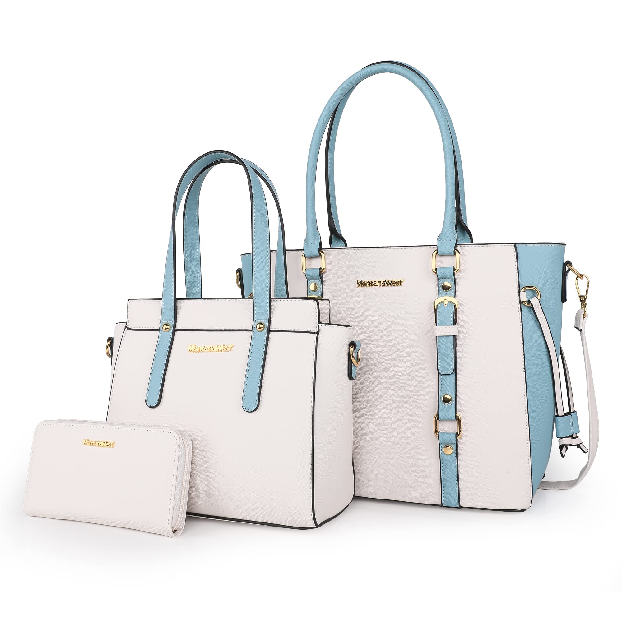 Montana West 3PCS Purses for Women Tote Bag and Wallet Set Shoulder Satchel Handbags