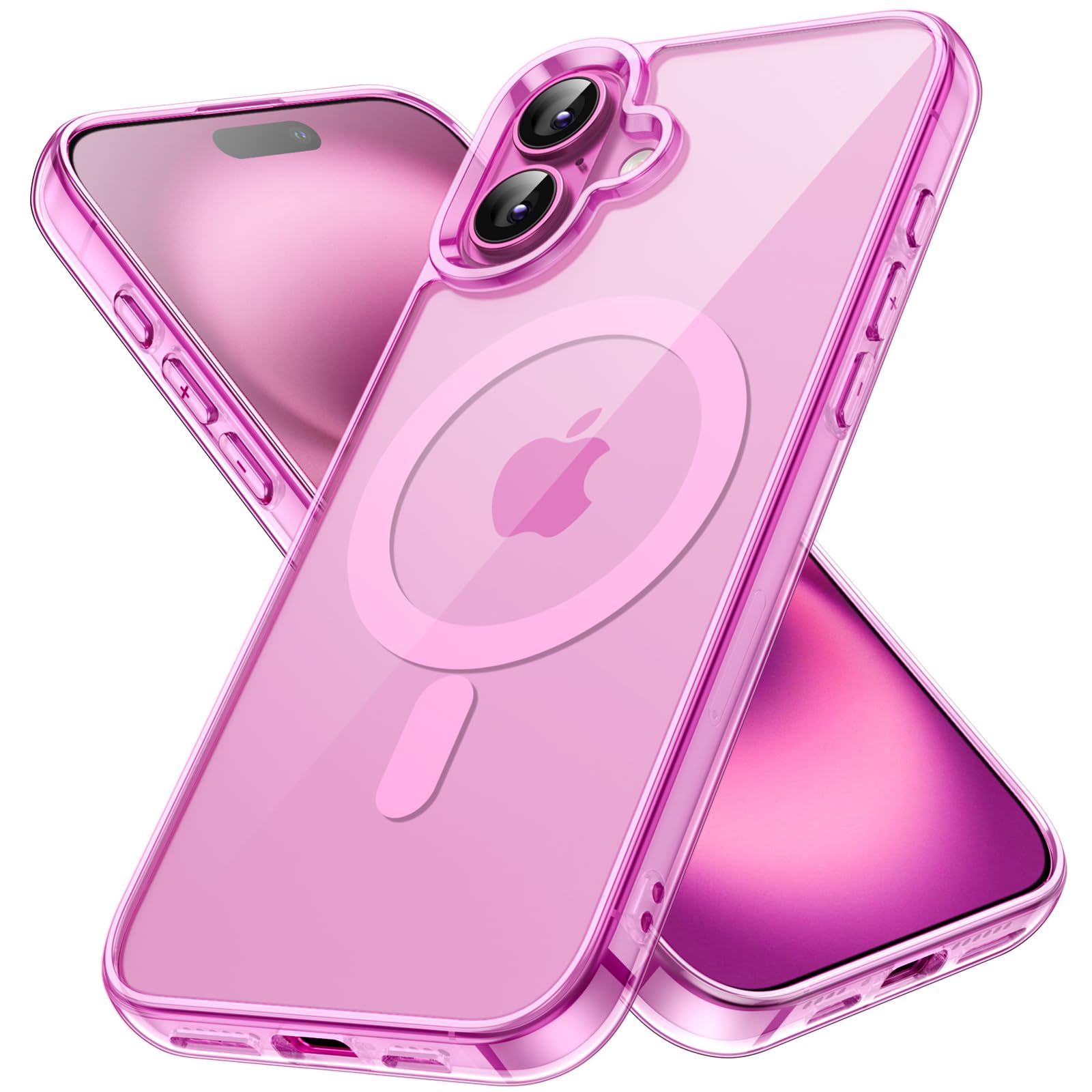 premium aplus module features iPhone with clear case showcasing MagSafe compatibility and sleek design.