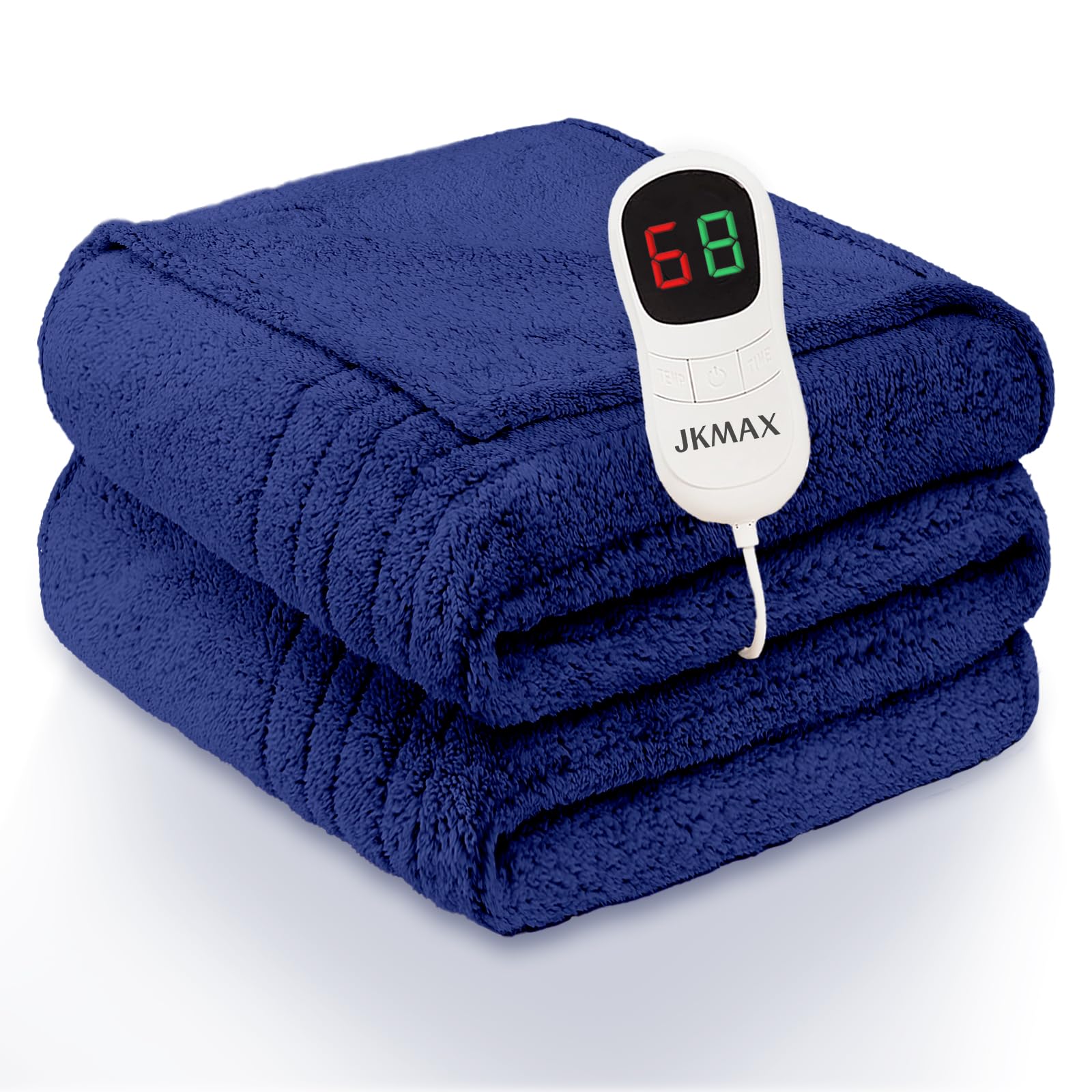 Heated Blanket Full Size - Premium Soft Heating Electric Blanket, Fast Heating with 10 Heating Settings, 5 Time Settings, Machine Washable - Perfect for Winter & Cold Nights (72"x84", Grey)