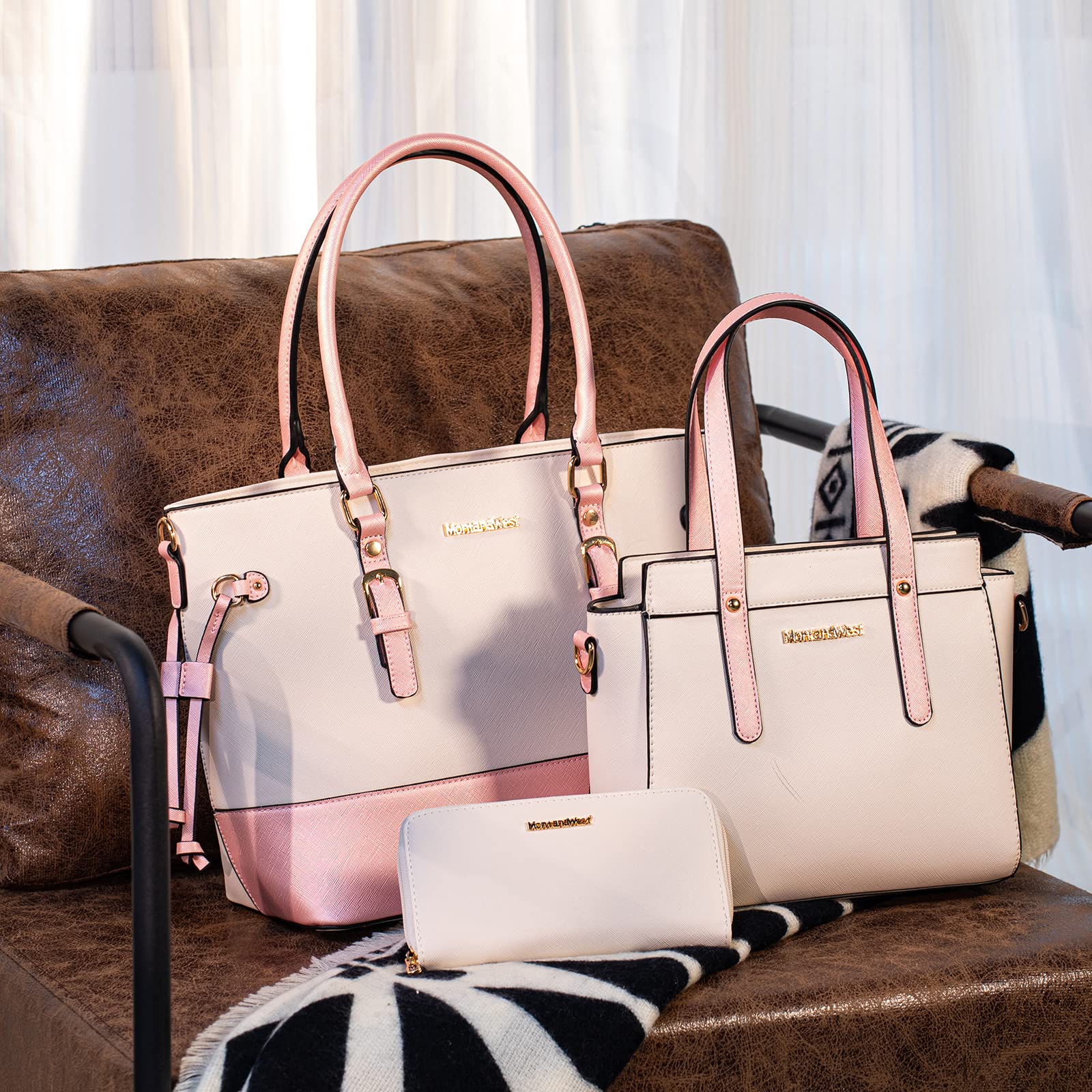 Montana West 3PCS Purses for Women Tote Bag and Wallet Set Shoulder Satchel Handbags