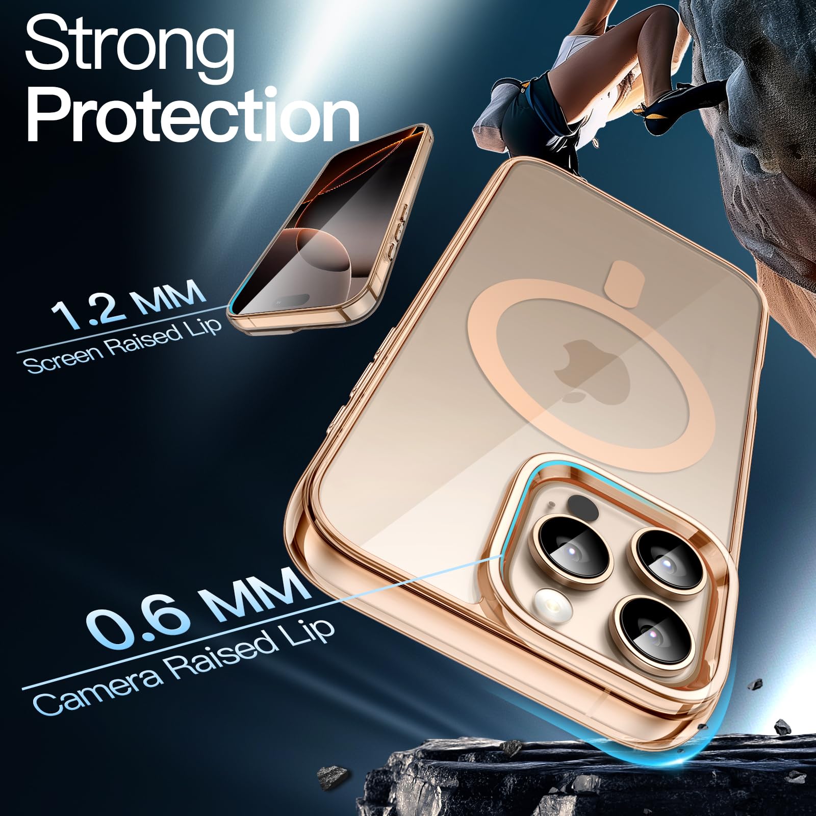 premium aplus module features strong protection with 1.2 mm screen raised lip and 0.6 mm camera raised lip