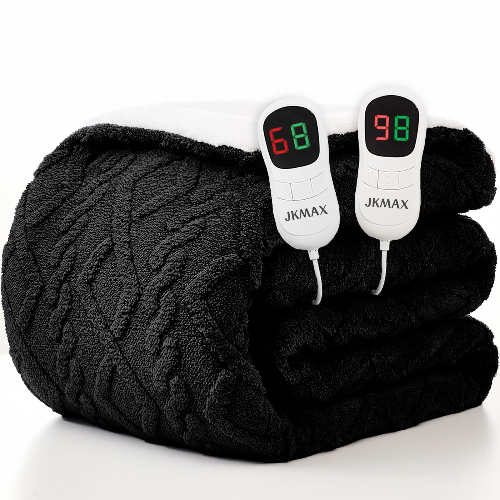 Heated Blanket Full Size - Premium Soft Heating Electric Blanket, Fast Heating with 10 Heating Settings, 5 Time Settings, Machine Washable - Perfect for Winter & Cold Nights (72"x84", Grey)