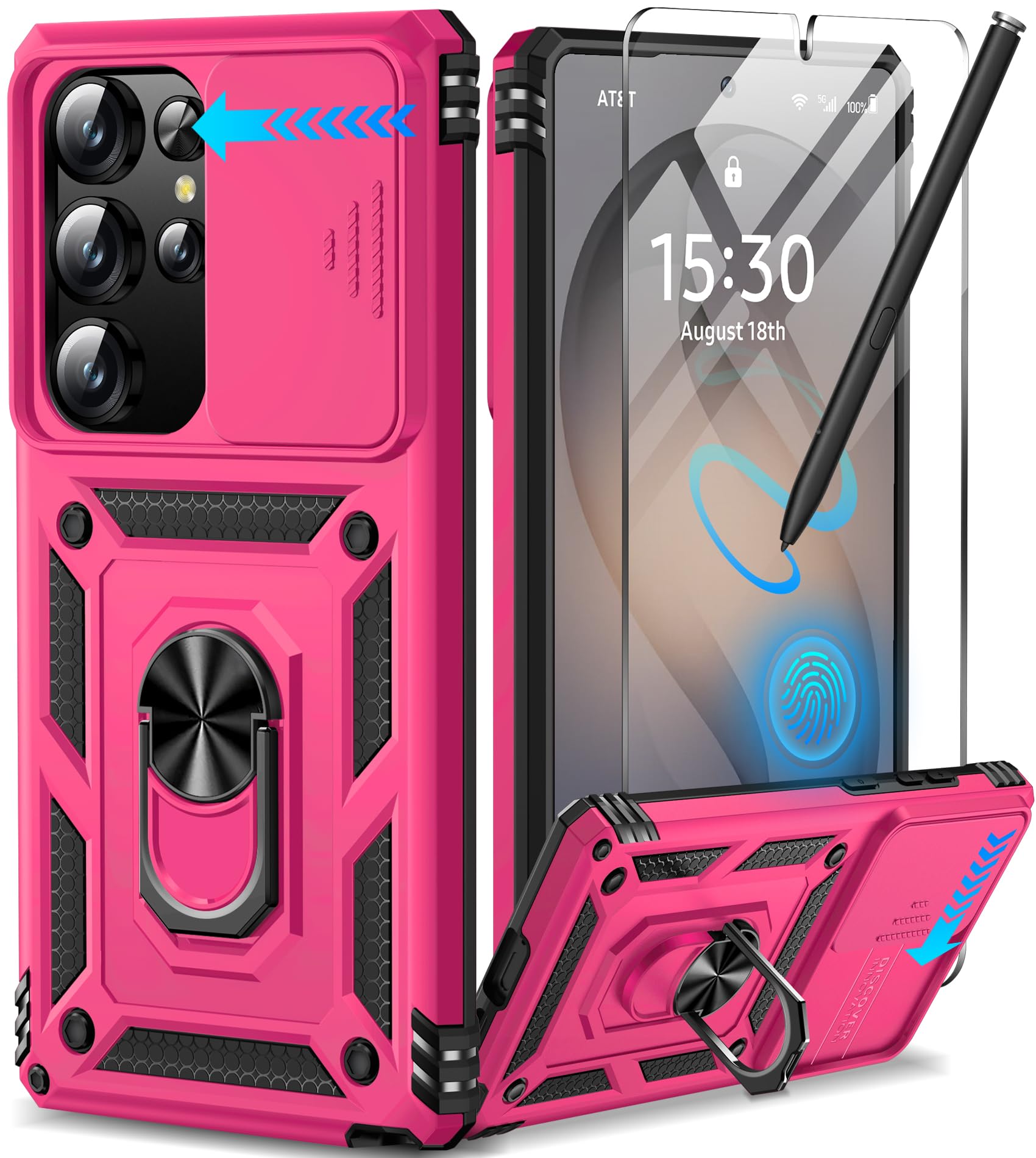 Samsung Galaxy S26 Ultra case with screen protector