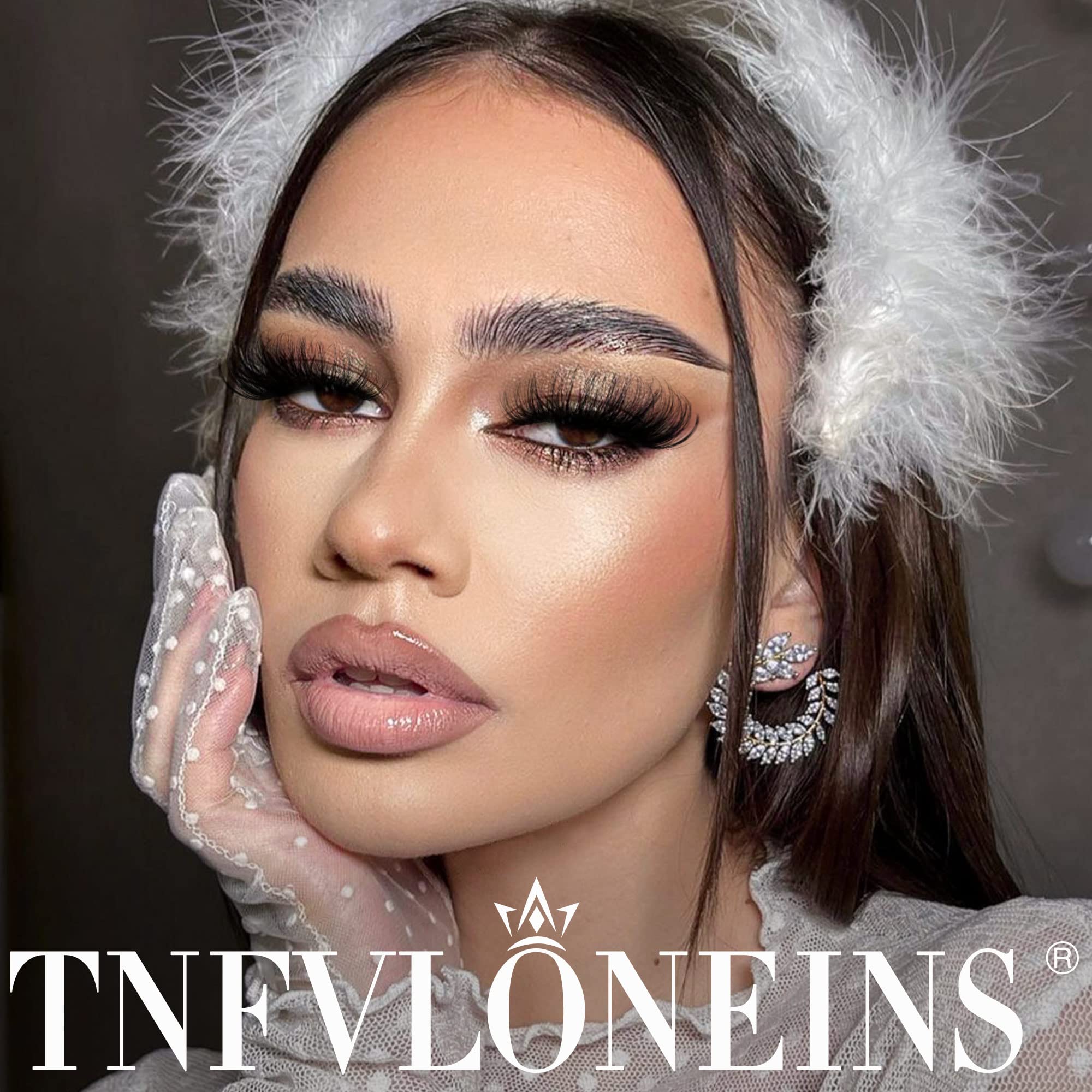 14 Pairs Wispy Mink Lashes False Eye Lashes Natural Look 5D Volume 16mm Fake Eyelashes Pack by TNFVLONEINS