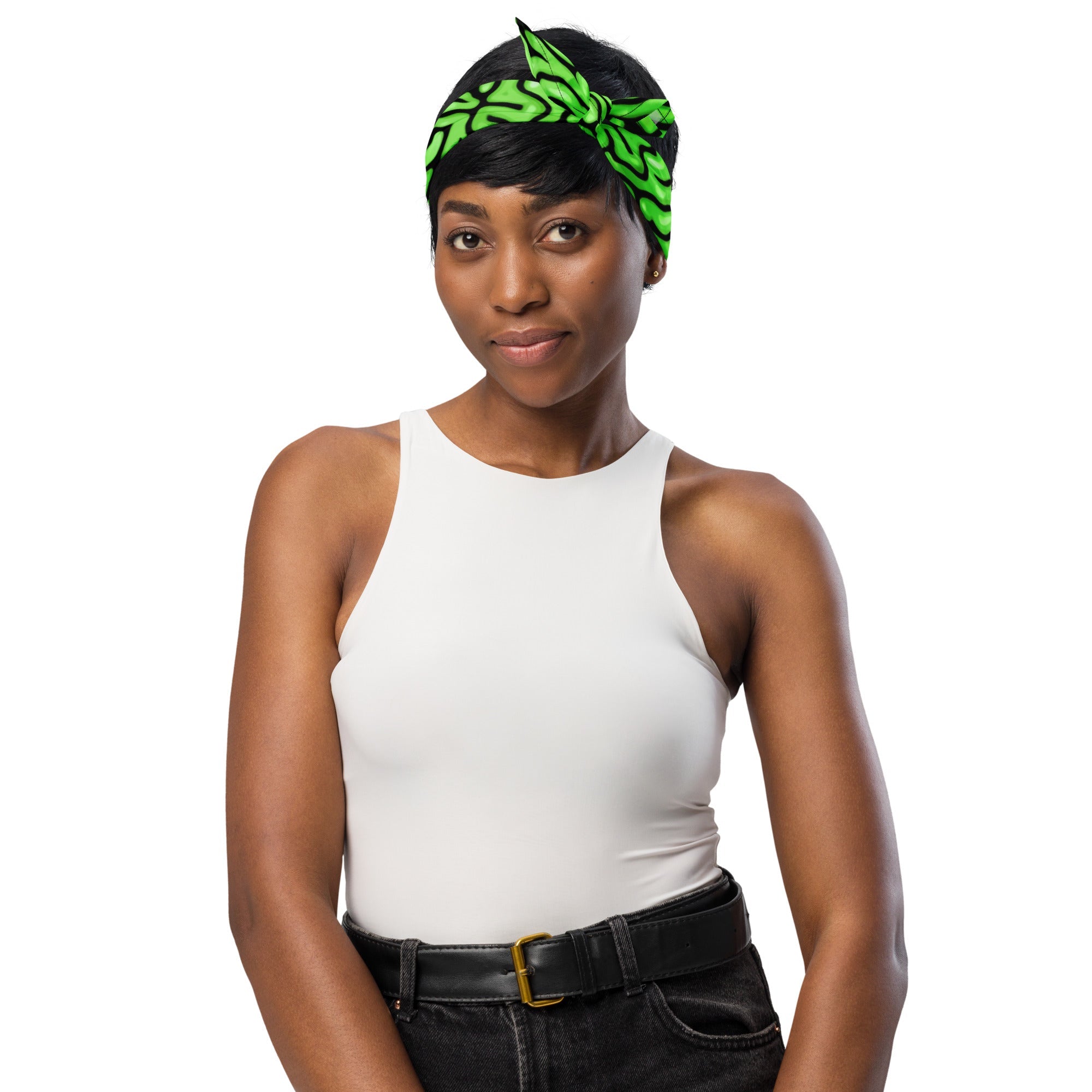 Halloween Green Brains Rave Bandana