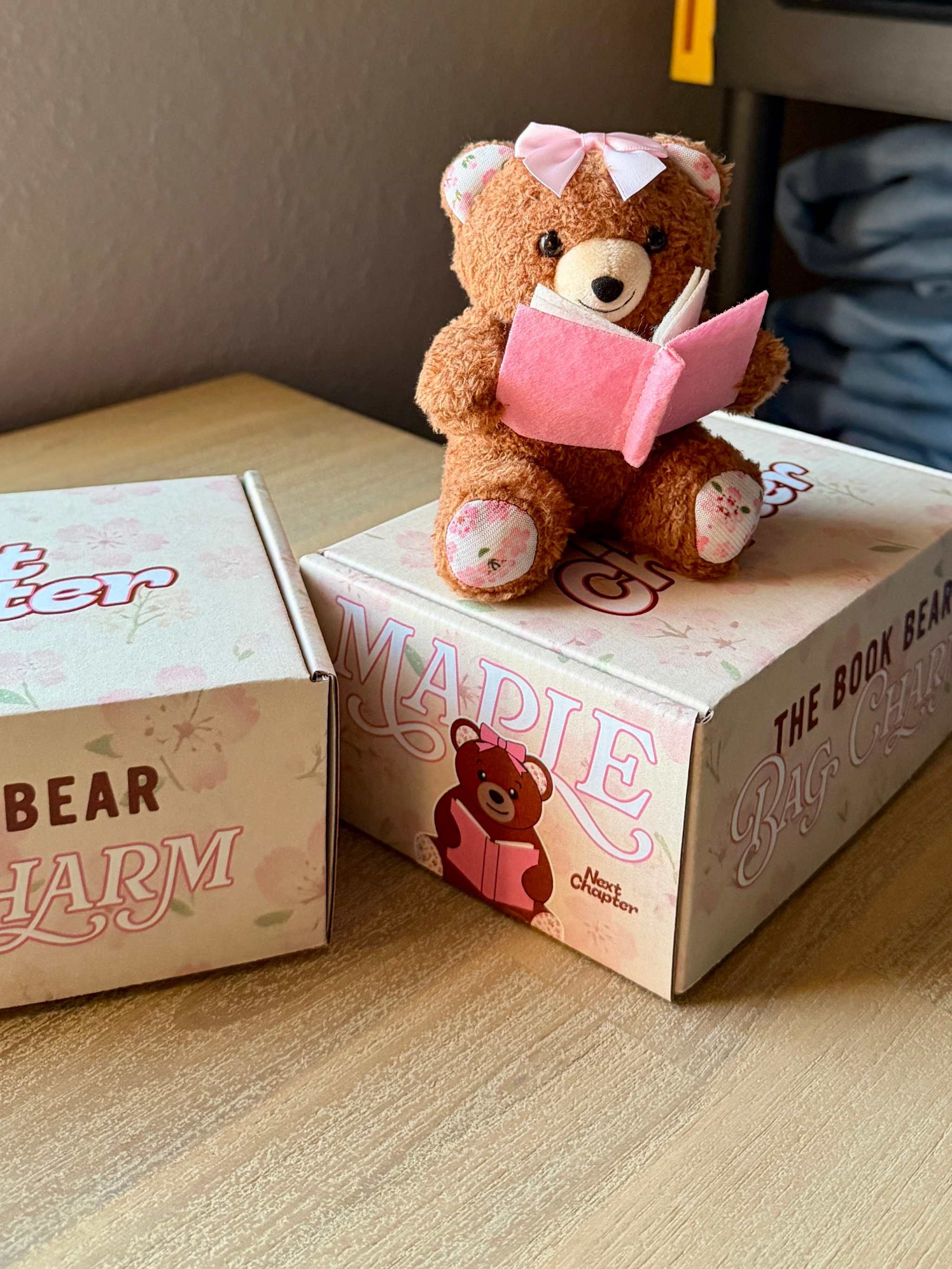Book Bear Bag Charm