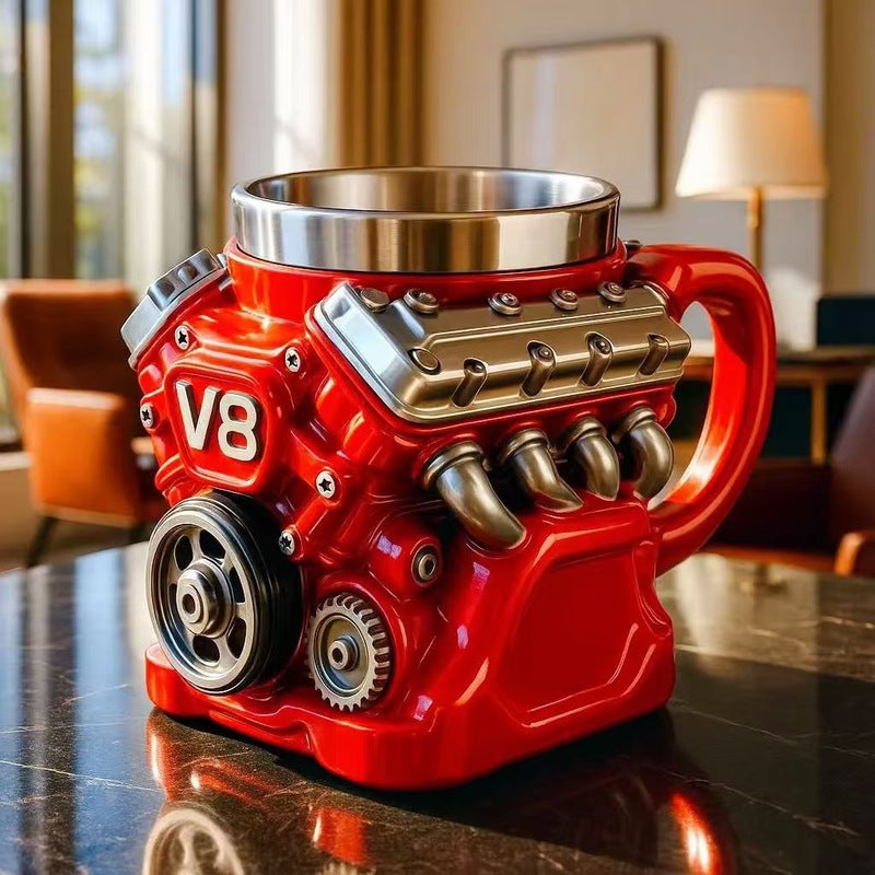 Engine Mug | Stainless Steel Coffee Cup