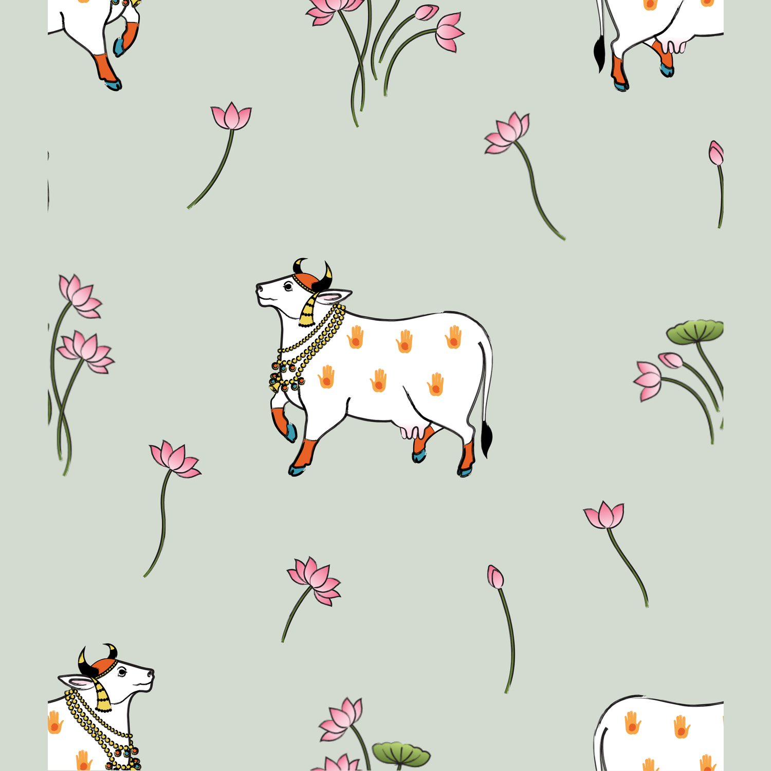 Pichwai Pastures Baby Sleeper