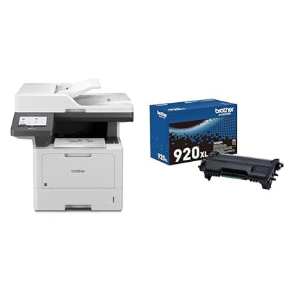 Brother Professional Laser Printer All-in-One with Scanner and Copier, High-Speed 50 ppm Monochrome Printing, Wireless Network Ready, Dual-Band WiFi, Auto 2-Sided Print (MFC-L5915DW)