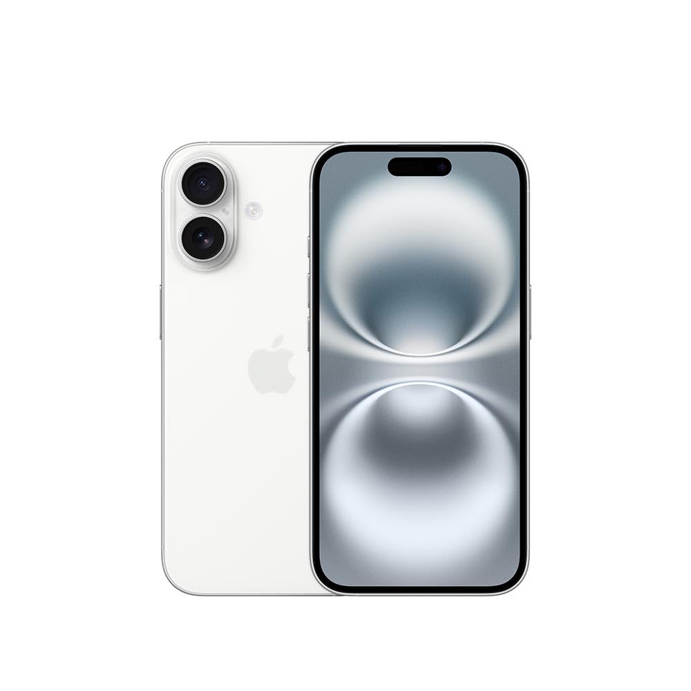 renewed iPhone 16 Ultramarine 128GB, Apple iPhone 16 in Ultramarine color, unlocked, US version, features a 6.1-inch screen.