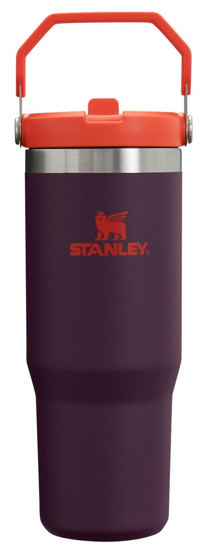 STANLEY IceFlow 2.0 Flip Straw Tumbler with Handle 30 oz | Twist On Lid and Flip Up Straw | Leak Resistant Water Bottle | Insulated Stainless Steel | BPA-Free | Twilight