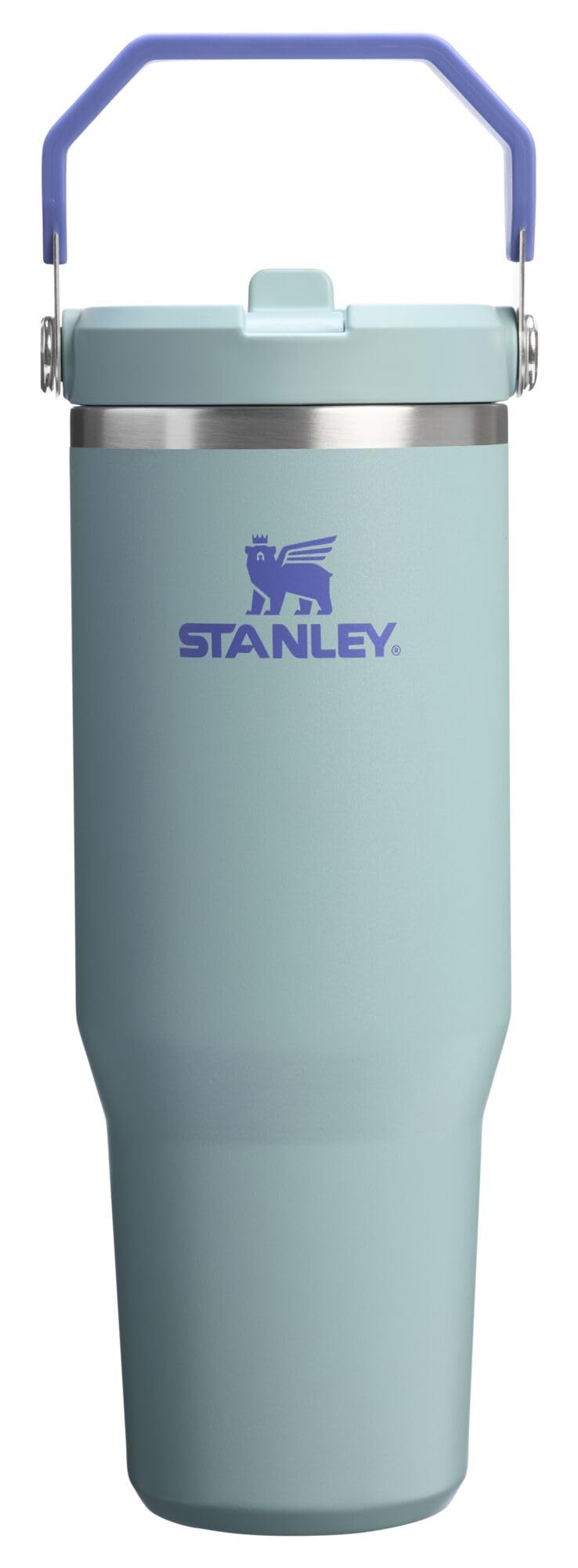 STANLEY IceFlow 2.0 Flip Straw Tumbler with Handle 30 oz | Twist On Lid and Flip Up Straw | Leak Resistant Water Bottle | Insulated Stainless Steel | BPA-Free | Twilight