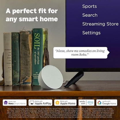 Roku Smart TV – 55-Inch Select Series, 4K HDR TV – Roku TV with Enhanced Voice Remote – Flat Screen LED Television with Wi-Fi for Streaming Live Local News, Sports, Family Entertainment