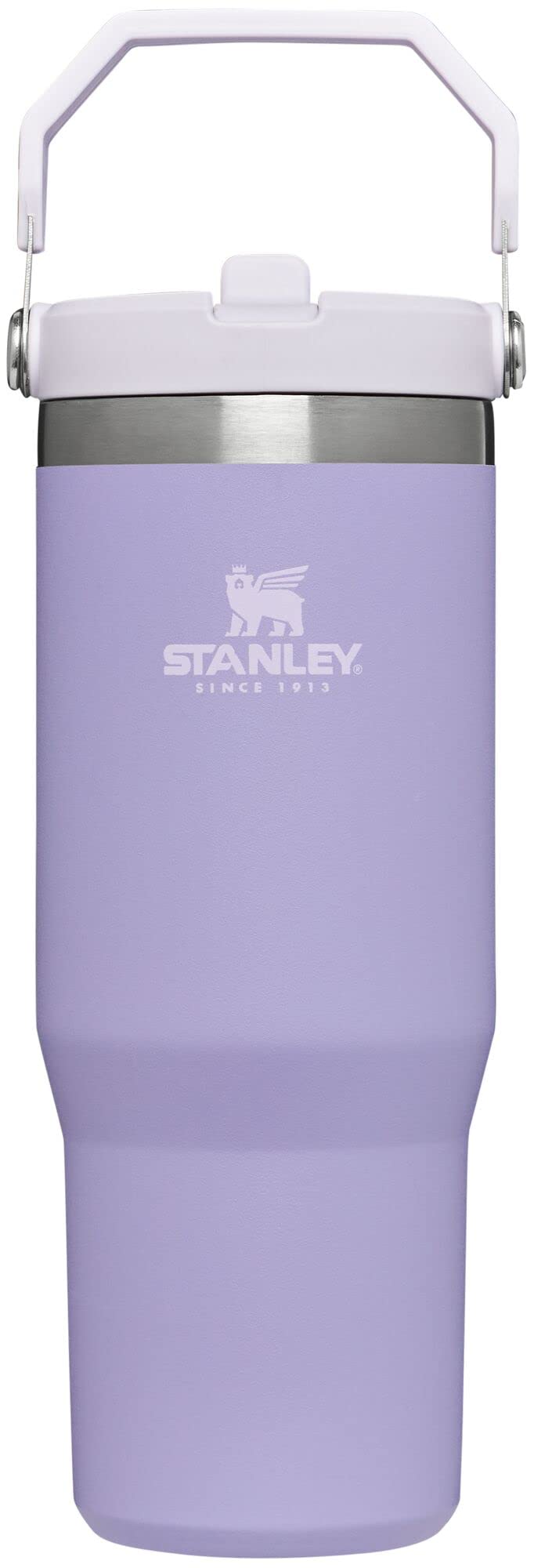 STANLEY IceFlow 2.0 Flip Straw Tumbler with Handle 30 oz | Twist On Lid and Flip Up Straw | Leak Resistant Water Bottle | Insulated Stainless Steel | BPA-Free | Twilight