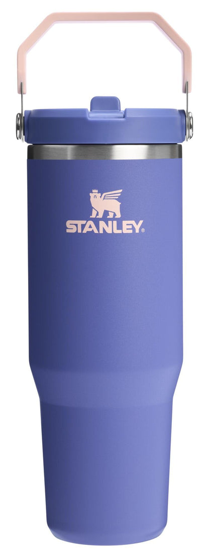 STANLEY IceFlow 2.0 Flip Straw Tumbler with Handle 30 oz | Twist On Lid and Flip Up Straw | Leak Resistant Water Bottle | Insulated Stainless Steel | BPA-Free | Twilight