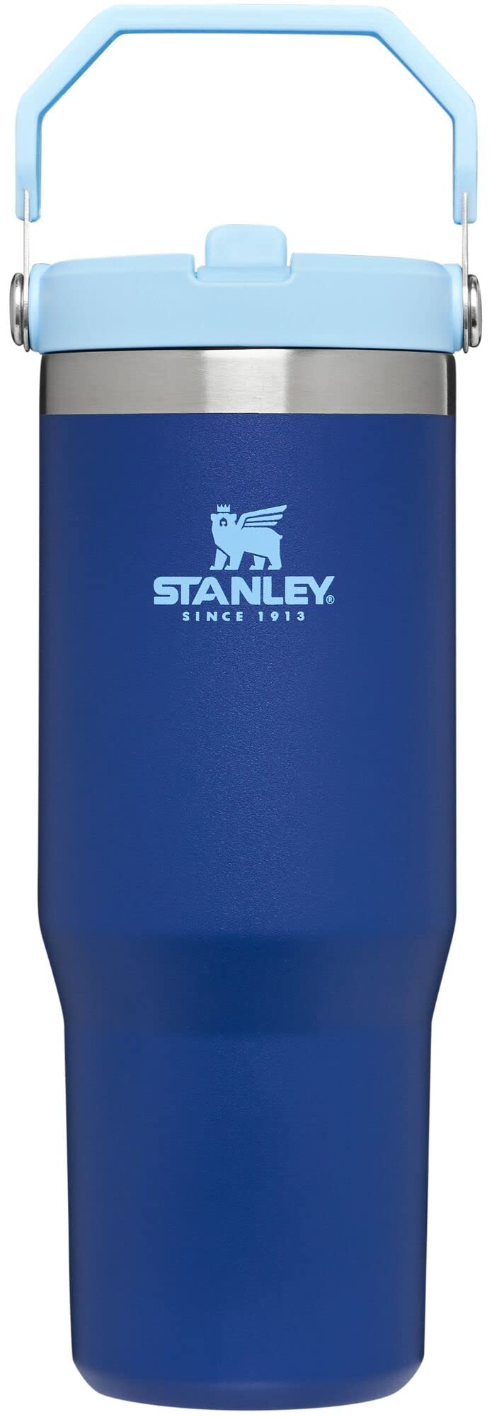 STANLEY IceFlow 2.0 Flip Straw Tumbler with Handle 30 oz | Twist On Lid and Flip Up Straw | Leak Resistant Water Bottle | Insulated Stainless Steel | BPA-Free | Twilight