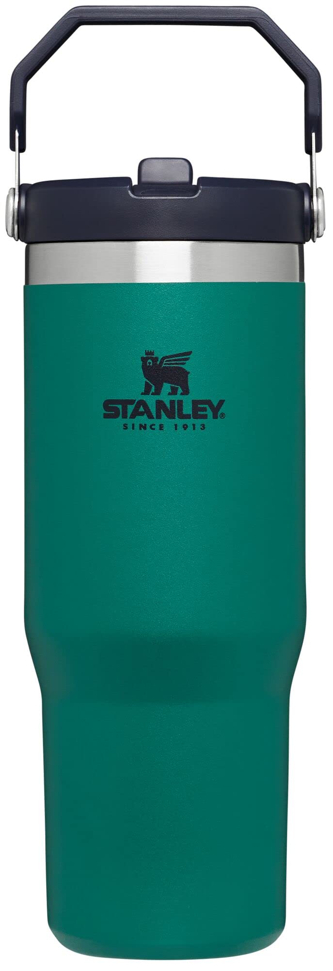 STANLEY IceFlow 2.0 Flip Straw Tumbler with Handle 30 oz | Twist On Lid and Flip Up Straw | Leak Resistant Water Bottle | Insulated Stainless Steel | BPA-Free | Twilight