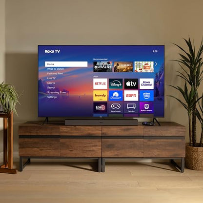 Roku Smart TV – 55-Inch Select Series, 4K HDR TV – Roku TV with Enhanced Voice Remote – Flat Screen LED Television with Wi-Fi for Streaming Live Local News, Sports, Family Entertainment