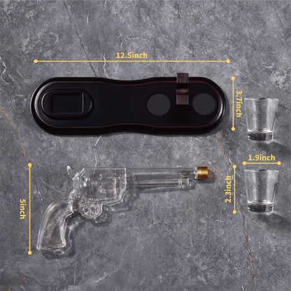 Gun Whiskey Decanter Set