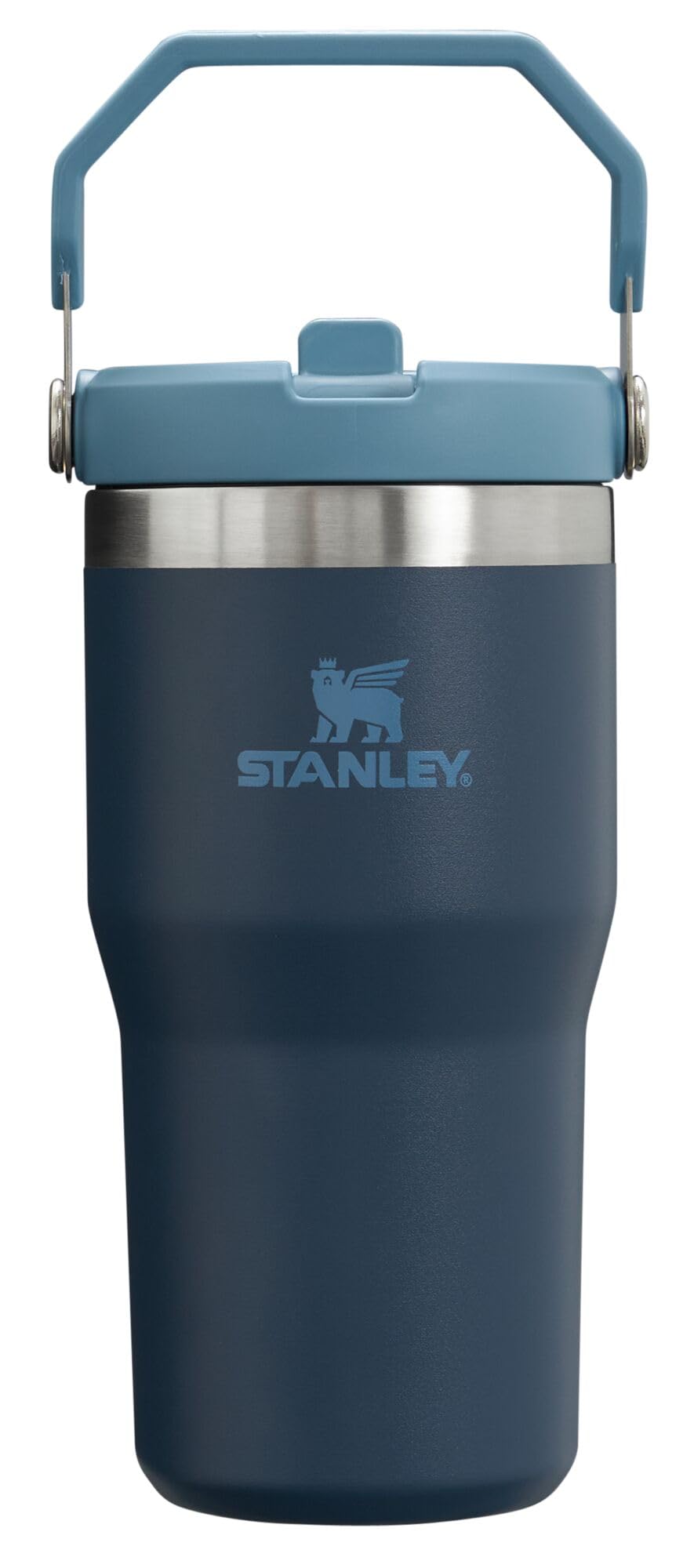 STANLEY IceFlow 2.0 Flip Straw Tumbler with Handle 30 oz | Twist On Lid and Flip Up Straw | Leak Resistant Water Bottle | Insulated Stainless Steel | BPA-Free | Twilight