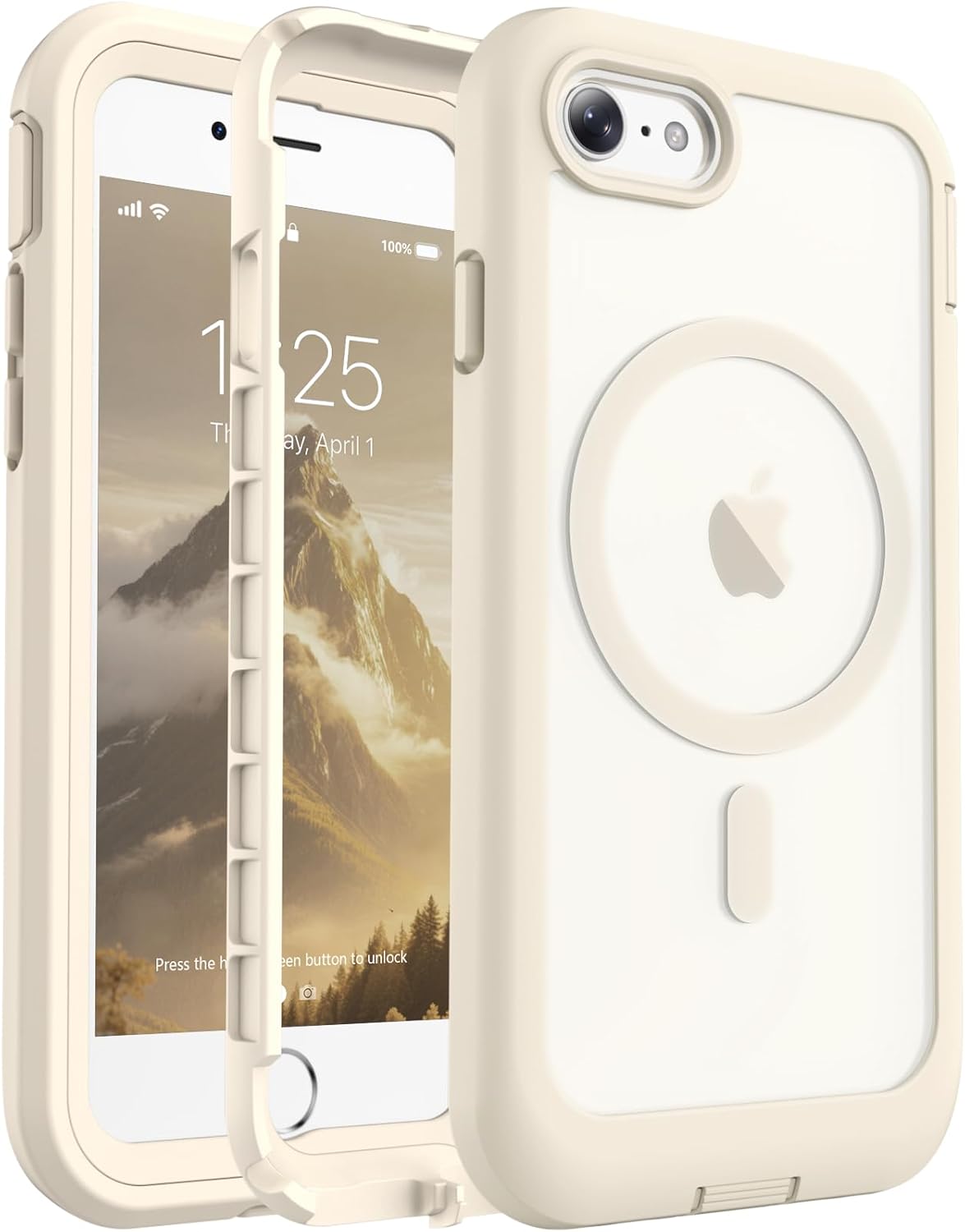 Magnetic for iPhone 14 Case, [Compatible with MagSafe][Military Grade Drop Protection][Heavy Duty Protection][Non-Slip][Shockproof] 2-Layer Durable Bumper Phone Case 6.1&