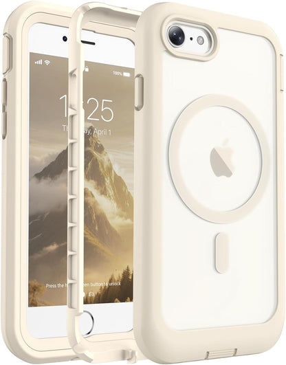 Magnetic for iPhone 14 Case, [Compatible with MagSafe][Military Grade Drop Protection][Heavy Duty Protection][Non-Slip][Shockproof] 2-Layer Durable Bumper Phone Case 6.1&