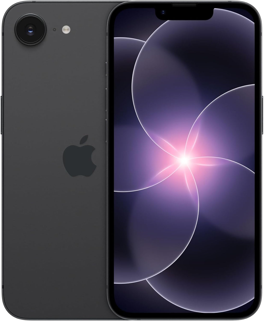 iPhone 17e 256GB SIM Free side view showcasing its sleek design and camera lens.