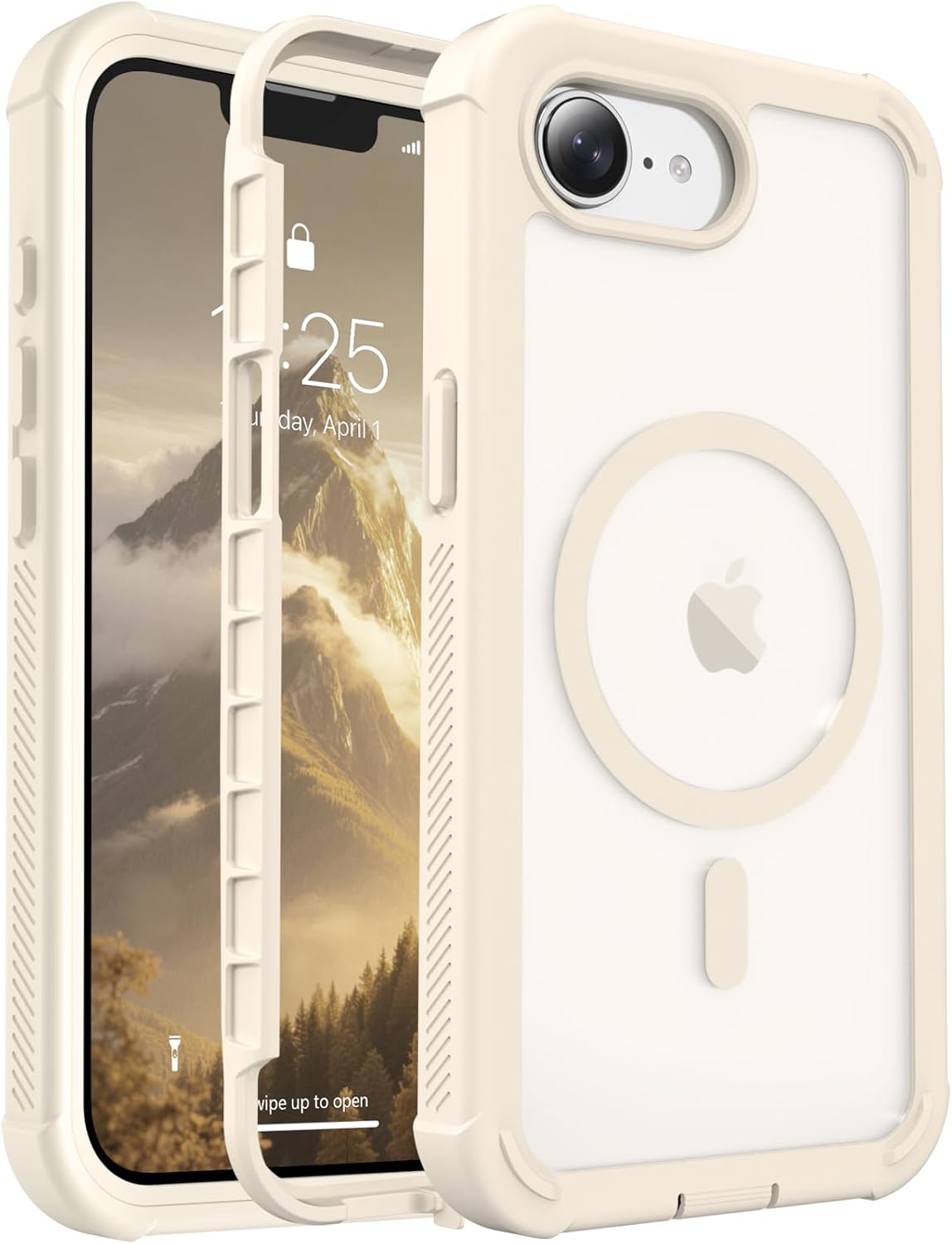 Magnetic for iPhone 14 Case, [Compatible with MagSafe][Military Grade Drop Protection][Heavy Duty Protection][Non-Slip][Shockproof] 2-Layer Durable Bumper Phone Case 6.1&