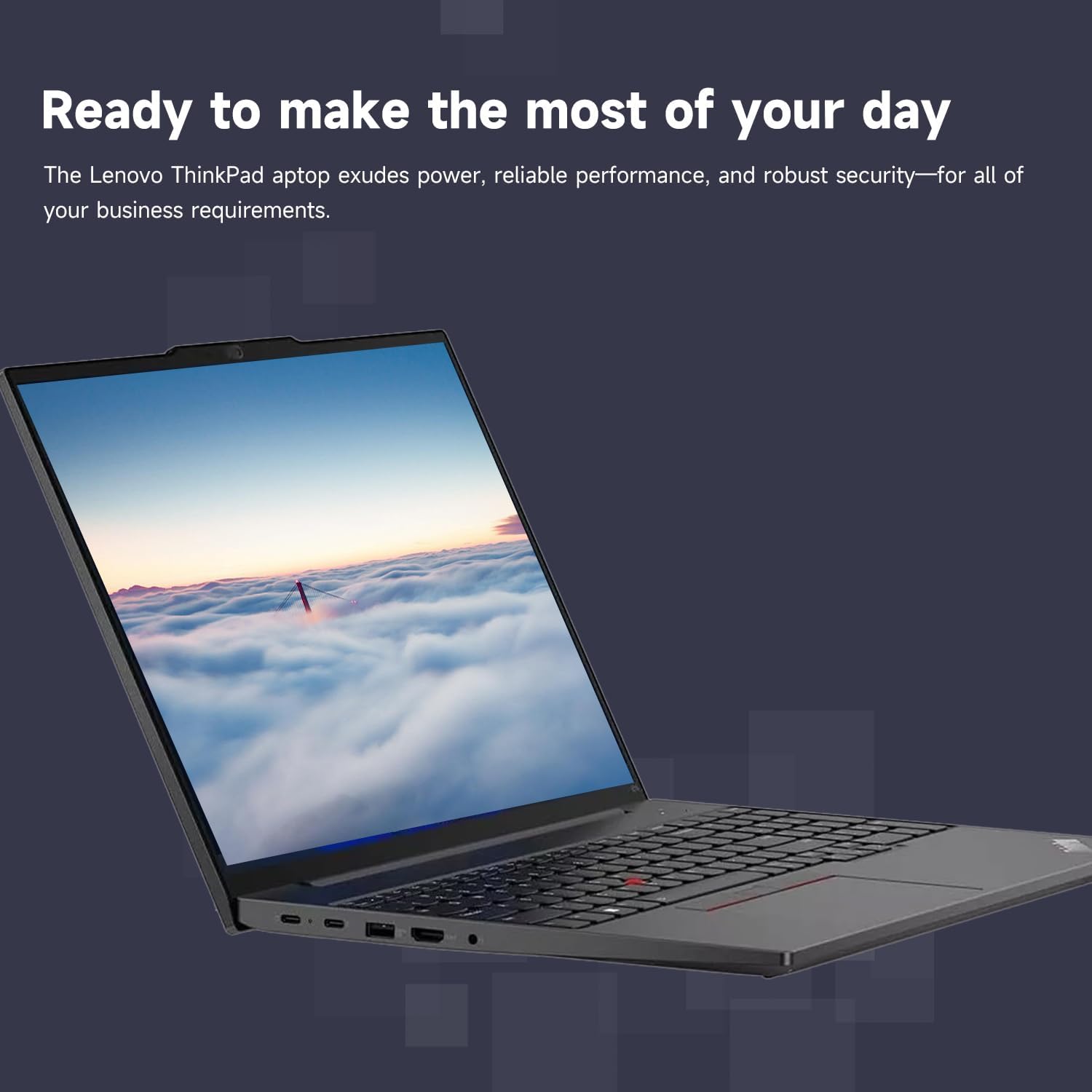 Lenovo ThinkPad E16 Business Laptop, 16" FHD+ Touchscreen, Intel Core i7-1355U, 40GB RAM, 1TB SSD, Fingerprint, Backlit, Webcam, HDMI, Wi-Fi 6, Windows 11 Pro, Bundle with Thunderobot 7-in-1 USB-C Hub