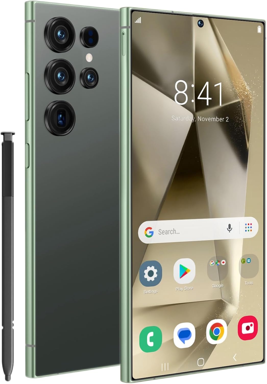 WWT I25 Ultra Unlocked Phone,Android 14 16+1TBGB Smartphone,Built in Pen The Phone,Cell Phone Battery 7000mAh 6.99" HD Screen,Dual SIM/5G/Face ID/Fingerprint Lock/GPS (Green, 16+1TB)