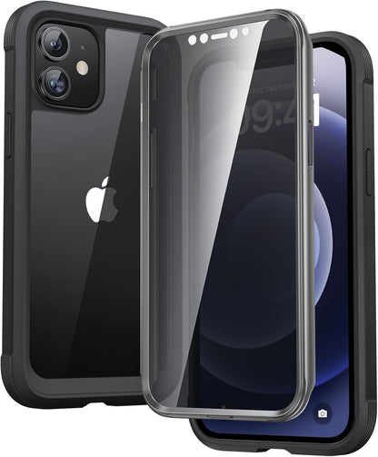 Diaclara Designed for iPhone 15 Case, Full Body Rugged Case with Built-in Touch Sensitive Anti-Scratch Screen Protector, with Camera Lens Protector for iPhone 15 6.1" (Wave Blue)
