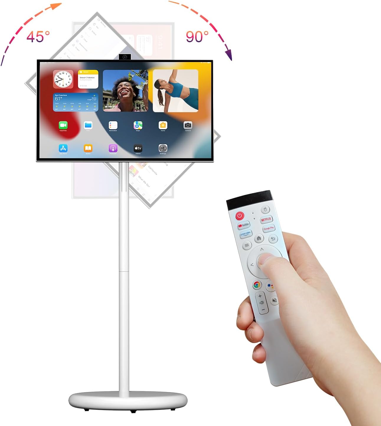portable smart TV on wheelsportable smart TV on wheels