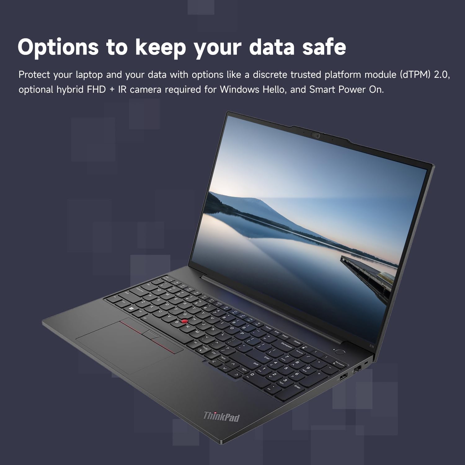 Lenovo ThinkPad E16 Business Laptop, 16" FHD+ Touchscreen, Intel Core i7-1355U, 40GB RAM, 1TB SSD, Fingerprint, Backlit, Webcam, HDMI, Wi-Fi 6, Windows 11 Pro, Bundle with Thunderobot 7-in-1 USB-C Hub