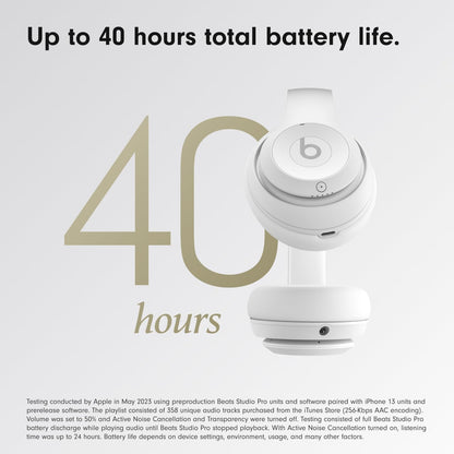 Beats Studio Pro-Premium Wireless Over-Ear Headphones- Up to 40-Hour Battery Life, Active Noise Cancelling, USB-C Lossless Audio, Apple &amp; Android Compatible- Sandstone