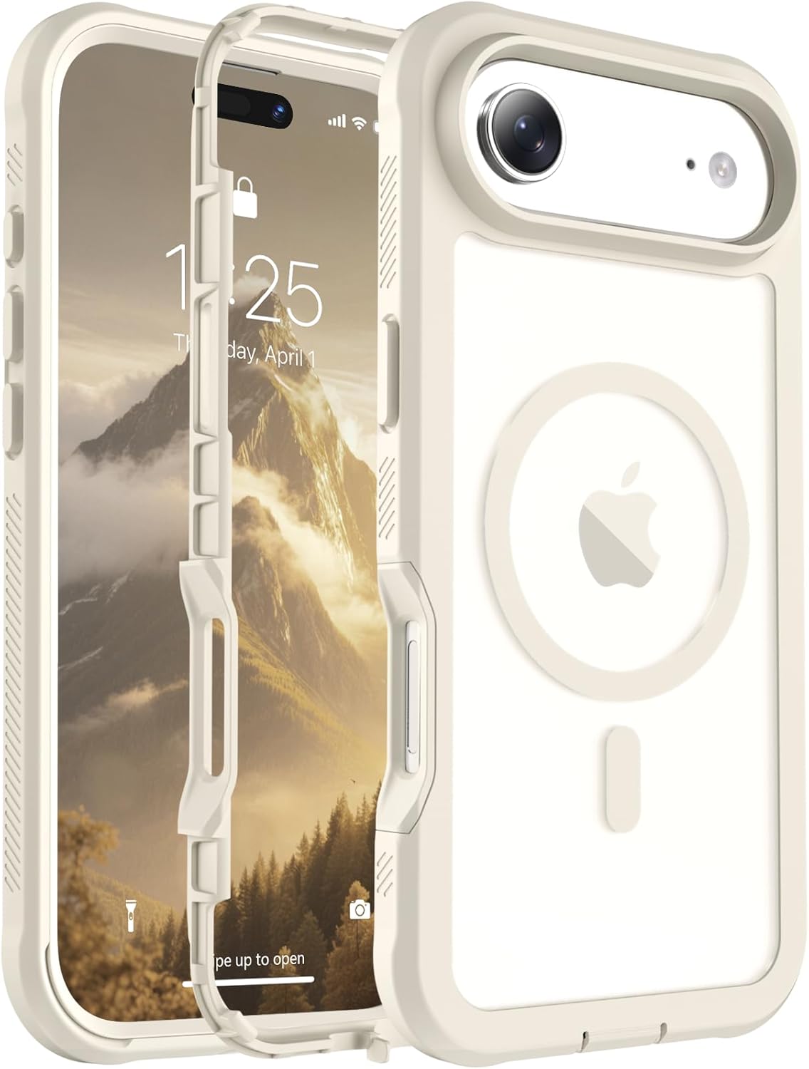 Magnetic for iPhone 14 Case, [Compatible with MagSafe][Military Grade Drop Protection][Heavy Duty Protection][Non-Slip][Shockproof] 2-Layer Durable Bumper Phone Case 6.1&