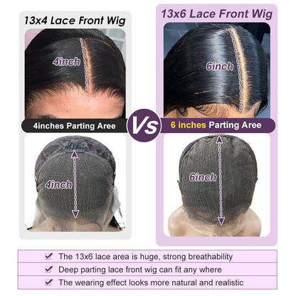 30 Inch 13x6 Lace Front Wigs Human Hair 220 Density Body Wave HD Lace Front Wigs Human Hair Pre Plucked Natural Black Glueless Frontal Wigs for Women
