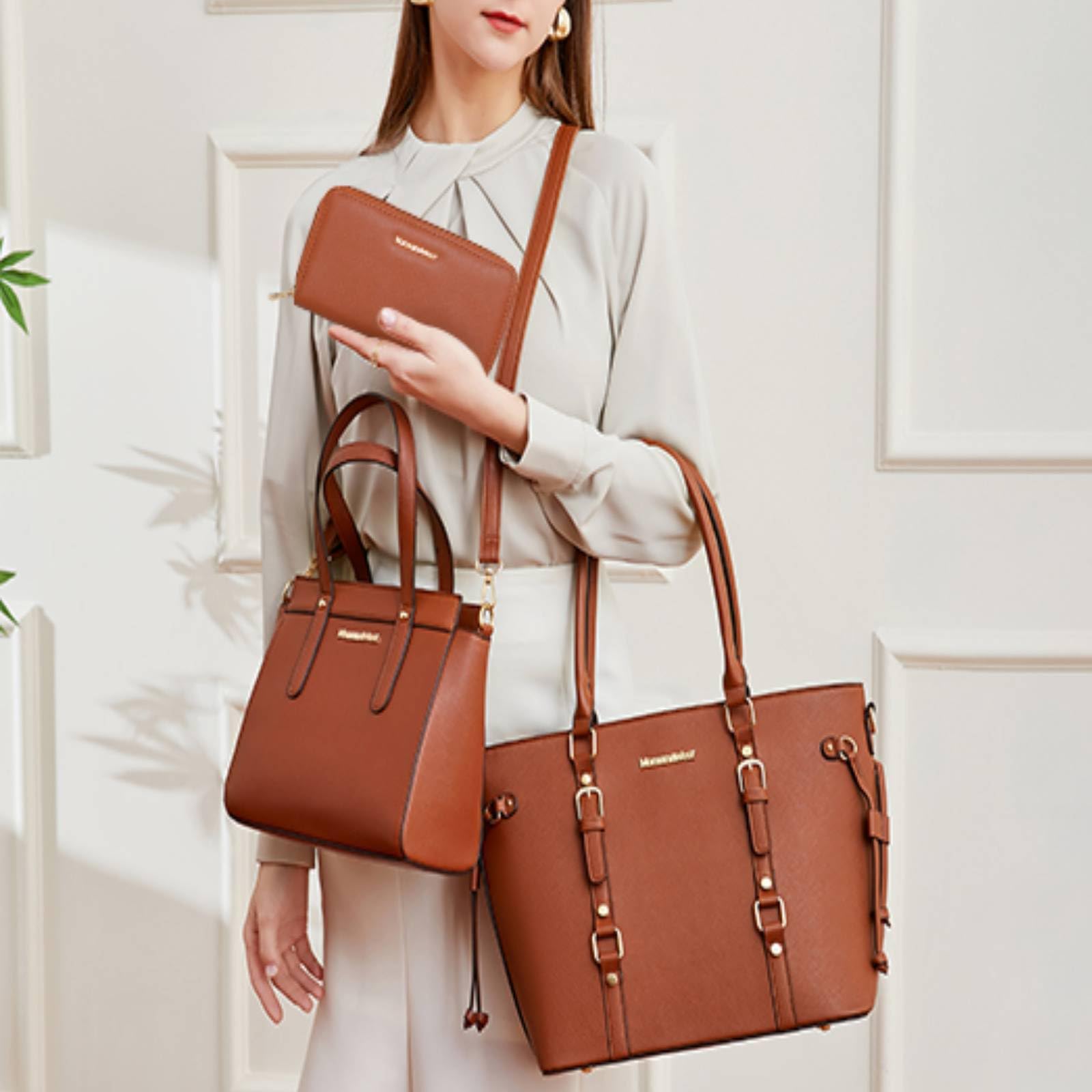 Montana West 3PCS Purses for Women Tote Bag and Wallet Set Shoulder Satchel Handbags