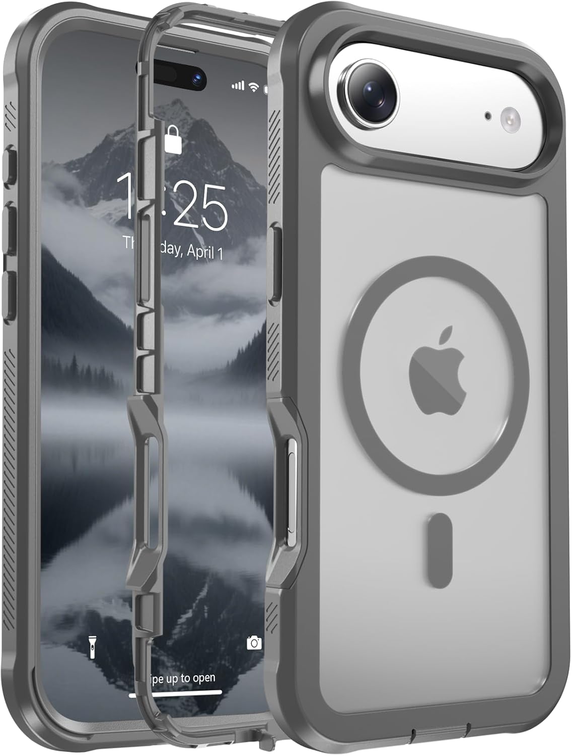 Magnetic for iPhone 14 Case, [Compatible with MagSafe][Military Grade Drop Protection][Heavy Duty Protection][Non-Slip][Shockproof] 2-Layer Durable Bumper Phone Case 6.1&