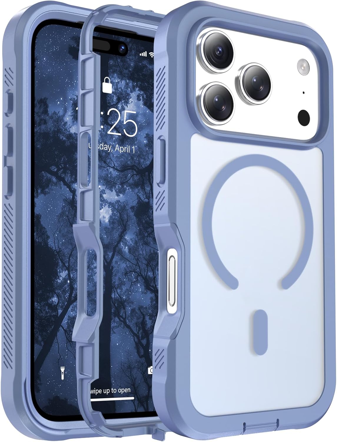 Magnetic for iPhone 14 Case, [Compatible with MagSafe][Military Grade Drop Protection][Heavy Duty Protection][Non-Slip][Shockproof] 2-Layer Durable Bumper Phone Case 6.1&