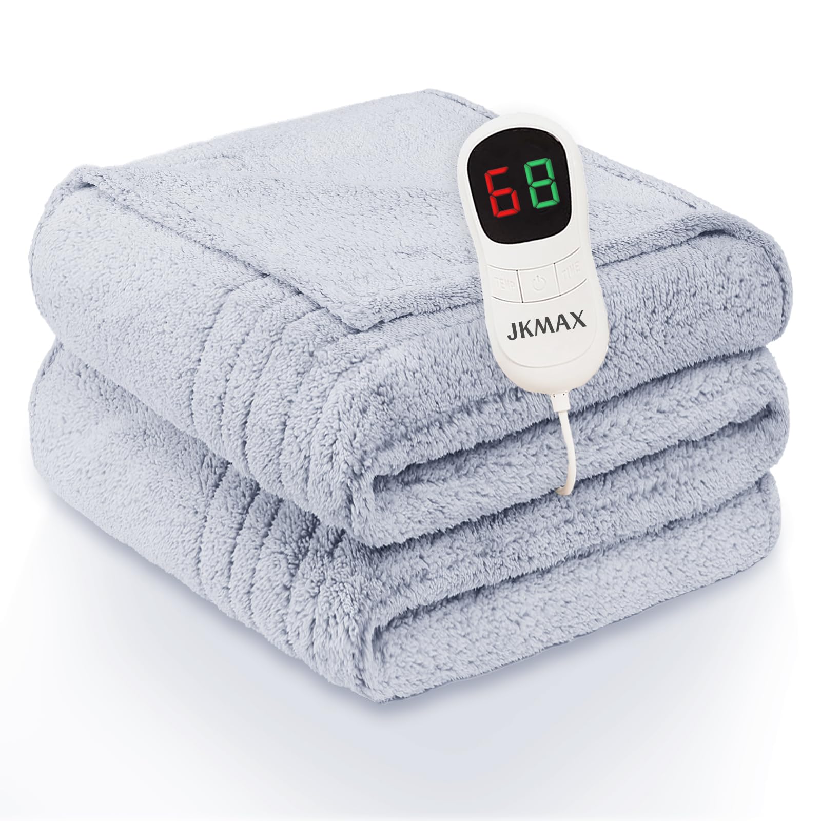 Heated Blanket Full Size - Premium Soft Heating Electric Blanket, Fast Heating with 10 Heating Settings, 5 Time Settings, Machine Washable - Perfect for Winter &amp; Cold Nights (72"x84", Grey)