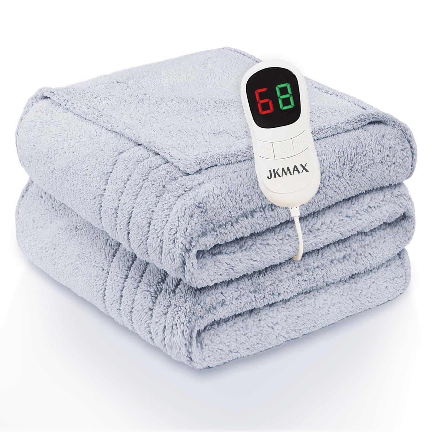 Heated Blanket Full Size - Premium Soft Heating Electric Blanket, Fast Heating with 10 Heating Settings, 5 Time Settings, Machine Washable - Perfect for Winter &amp; Cold Nights (72"x84", Grey)