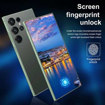WWT I25 Ultra Unlocked Phone,Android 14 16+1TBGB Smartphone,Built in Pen The Phone,Cell Phone Battery 7000mAh 6.99" HD Screen,Dual SIM/5G/Face ID/Fingerprint Lock/GPS (Green, 16+1TB)