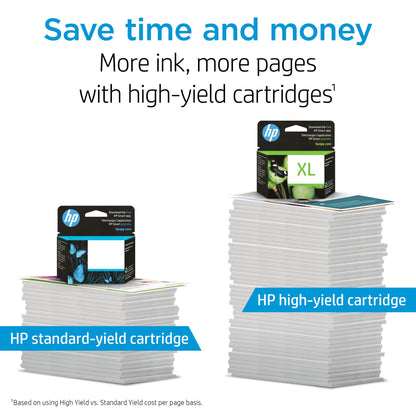 HP 63XL Black High-Yield Printer Ink Cartridge Printers | Works with DeskJet 1112, 2130, 3630;Envy 4510, 4520; OfficeJet 3830, 4650, 5200 | Eligible for Instant Ink | F6U64AN