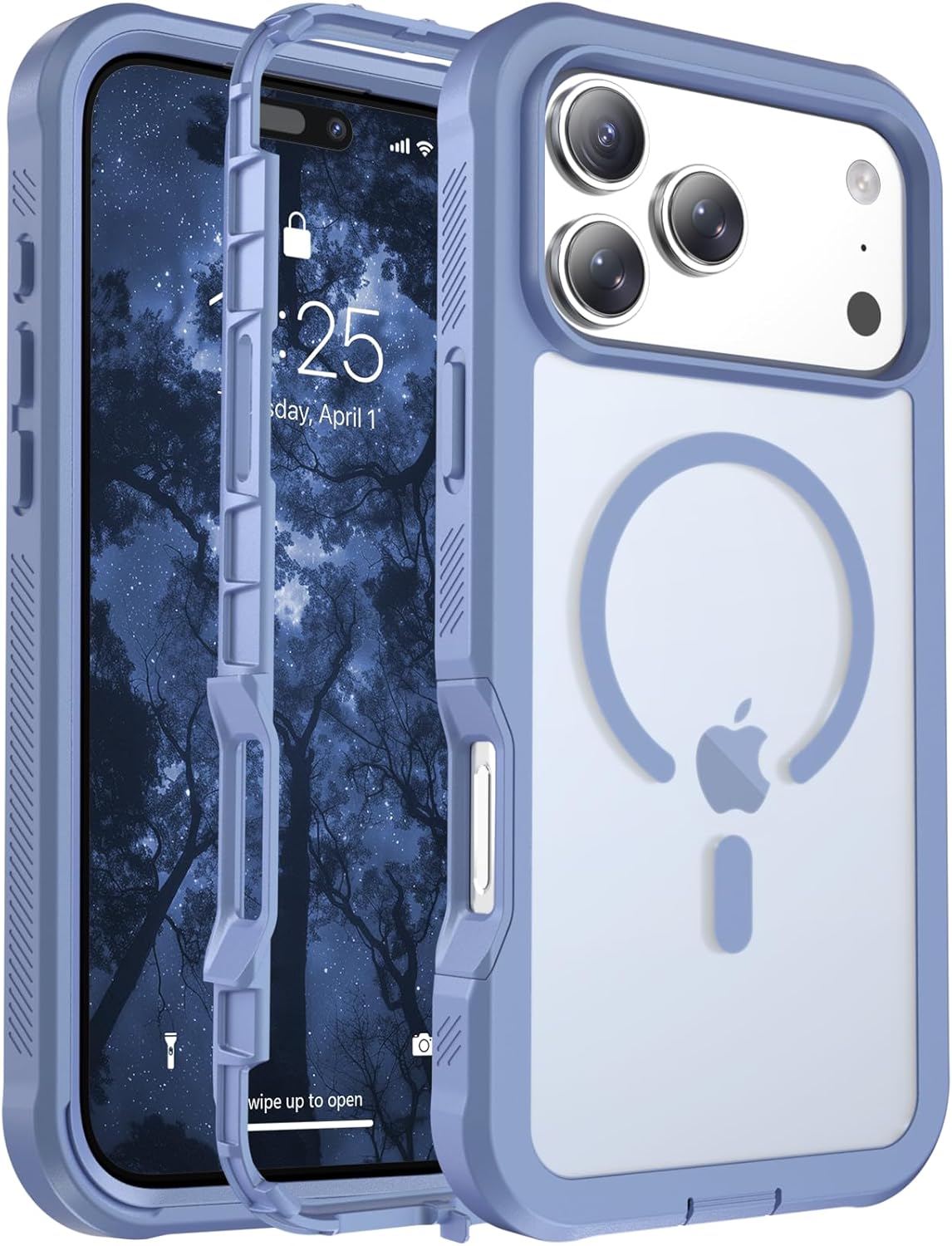 Magnetic for iPhone 14 Case, [Compatible with MagSafe][Military Grade Drop Protection][Heavy Duty Protection][Non-Slip][Shockproof] 2-Layer Durable Bumper Phone Case 6.1&