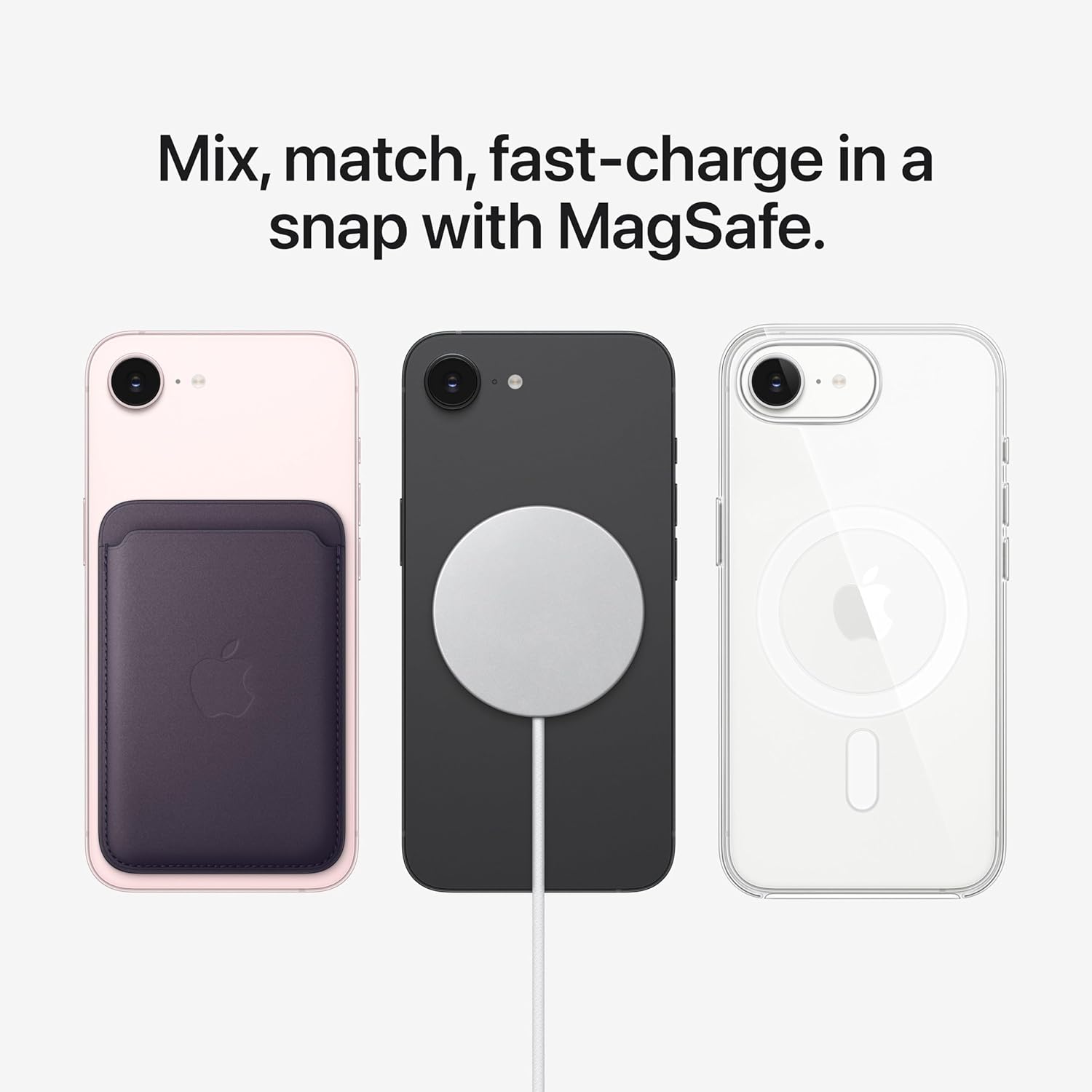 iPhone 17e 256GB SIM Free side view showcasing its sleek design and camera lens.