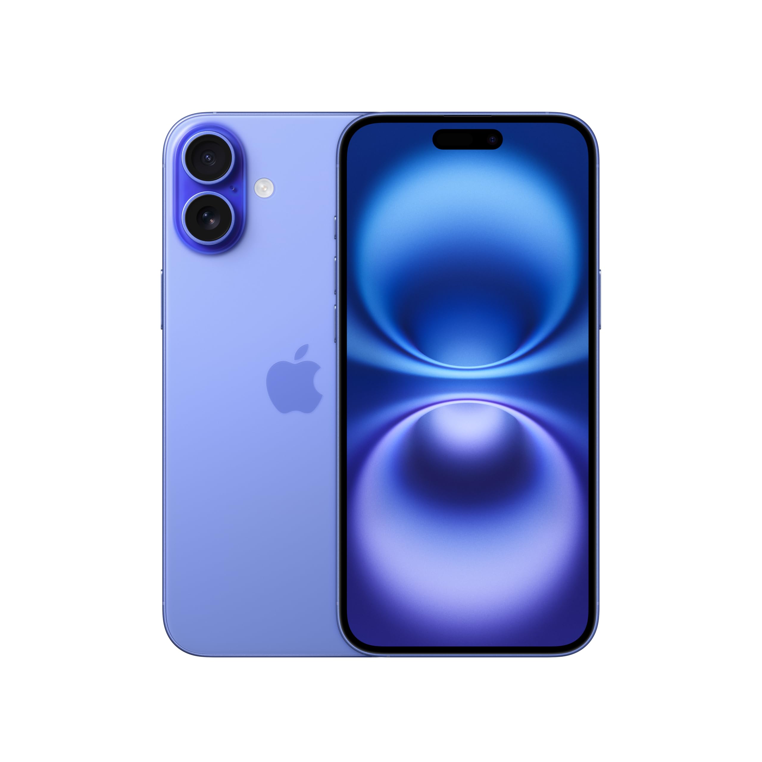 renewed iPhone 16 Ultramarine 128GB, Apple iPhone 16 in Ultramarine color, unlocked, US version, features a 6.1-inch screen.