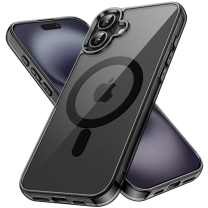 premium aplus module features iPhone with clear case showcasing MagSafe compatibility and sleek design.